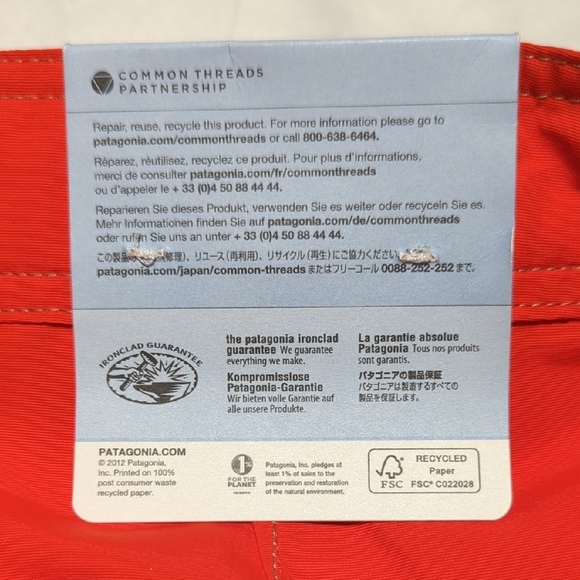 Patagonia Men's Bright Orange Board Shorts - Picture 8 of 16